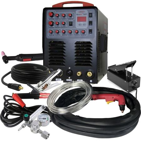 LONGEVITY WELDALL 160PI, 160 Amp AC/DC TIG/STICK Welder / 40 Amp Plasma Cutter 880379